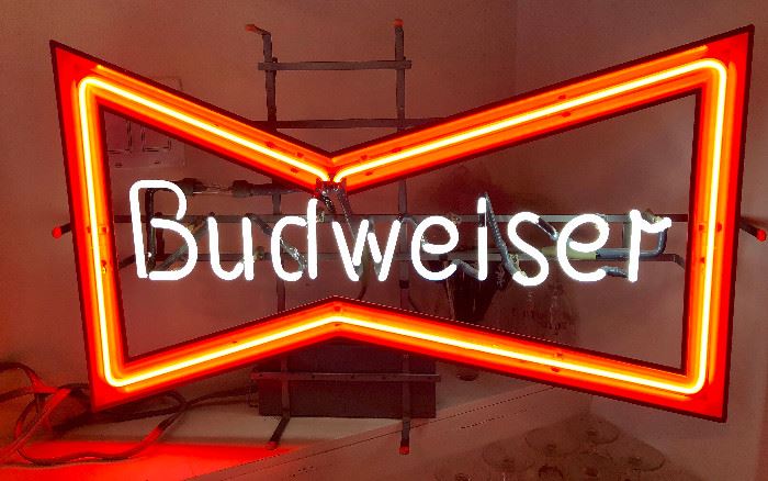  Budweiser Bowtie Neon Sign  http://www.ctonlineauctions.com/detail.asp?id=725872