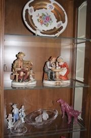 Decorative Pieces including Lladro, Plate and Figurines