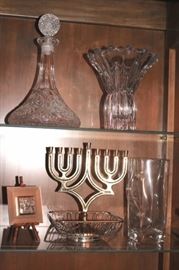 Menorah and other Decorative Pieces - Decanter, Vases and more