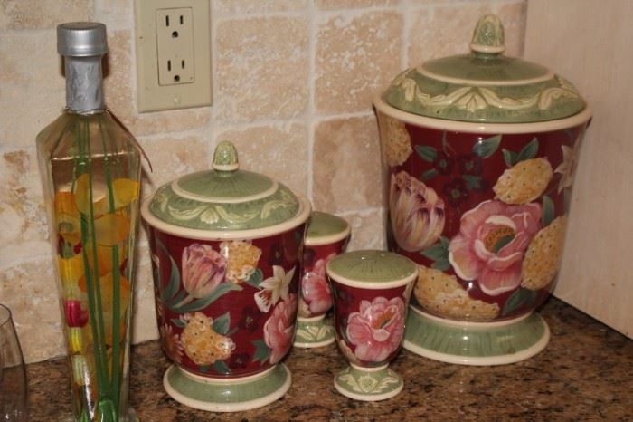 Kitchen Canisters and Flavored Oil