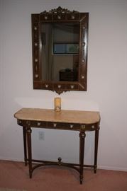 Foyer Table and Mirror