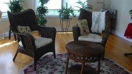 VERY NICE 3 PC WICKER SET