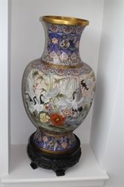 Colorful Urn on Stand