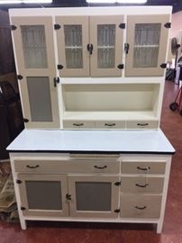Painted Hoosier Style Kitchen Cabinet