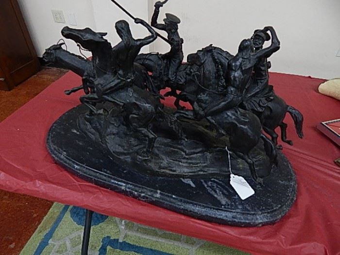 Large Western Bronze "Old Dragoons" 