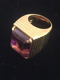 14kt Gold Ametrine Cocktail Ring