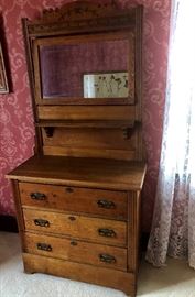 Classic Antique Eastlake Dresser and Mirror