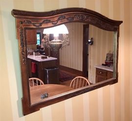 Antique gold gilt mirror