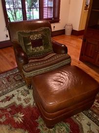 E.J. Victor Arm Chair with Down Seat and Back - Made in USA
