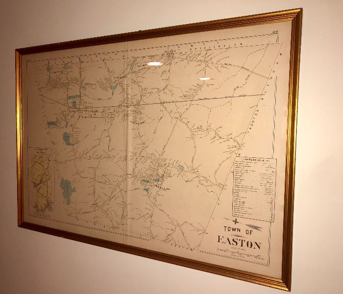 Antique Map of the Town of Easton