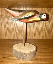 Hand carved bird