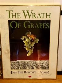 The Wrath of Grapes - Signed by Cesar Chavez