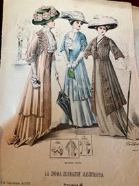 La Moda Elegante Ilustrada, 1908, pages from catalog.