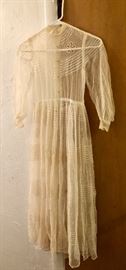 Vintage hand sewn lace confirmation dress