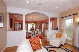 Contemporary furnishings in leather