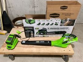 Chainsaw and a few other tools