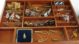 Vintage Cuff Links Tie Clips