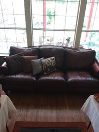 Havertys Leather Sofa