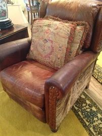Another brown leather chair