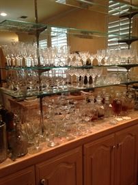 Variety of glassware