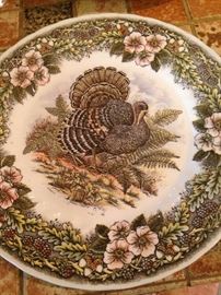 Fabulous turkey plates called "Wildlife" by Churchill in England