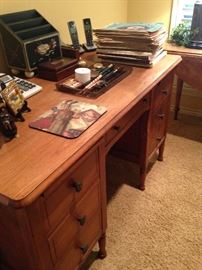 The sheriff of Wood County gave Mrs. Graveney's father  (Jack Kay) this desk (1950's)