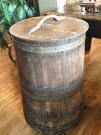 This pickle barrel was from the general store in Hawkins, Texas.