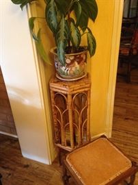 Small bamboo plant stand
