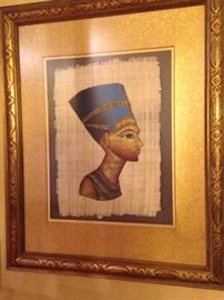 Framed Egyptian art