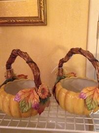 Fall ceramic baskets