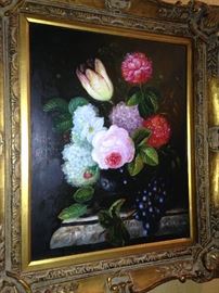 Lovely frame and floral art