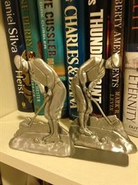 Pewter bookends - Made in Canada 1991 (Seagull)