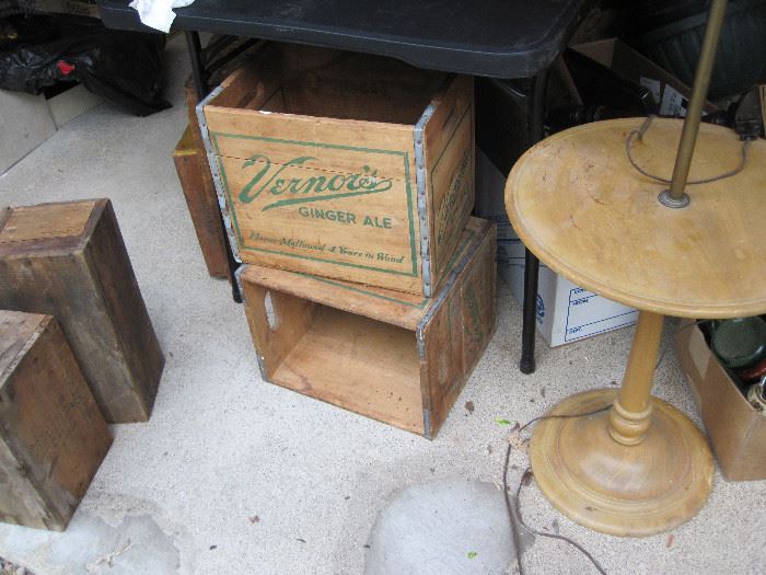 Vintage Wood Crates, Boxes