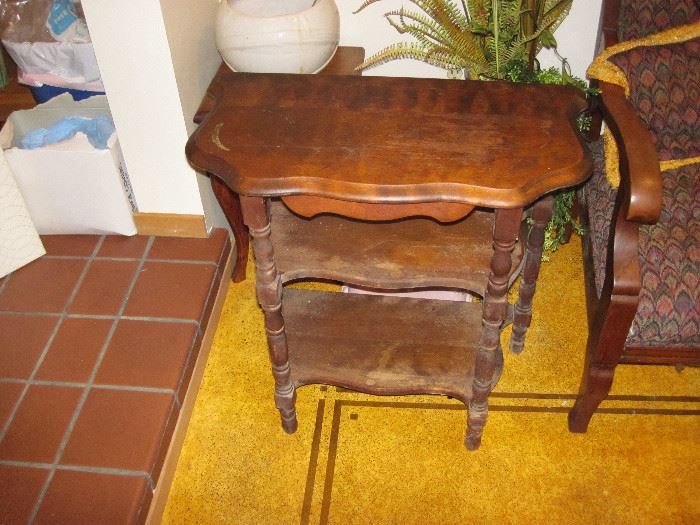 Vintage 3 Tier Side Table