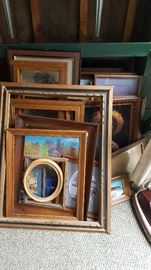 Antique frames (with and without glass)