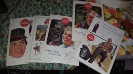 National Geographic Magazines - some with Coke advertisements on back