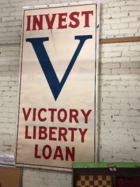 From WWI this Liberty Loan campaign poster is one of several we will be offering and is a special piece of American history.