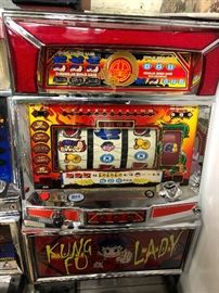 And this bright Kung Fu Lady slot machine we are still trying to figure out!