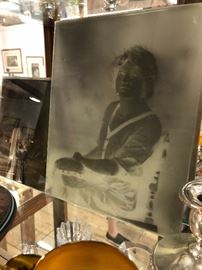 A couple of beautiful old glass negatives 