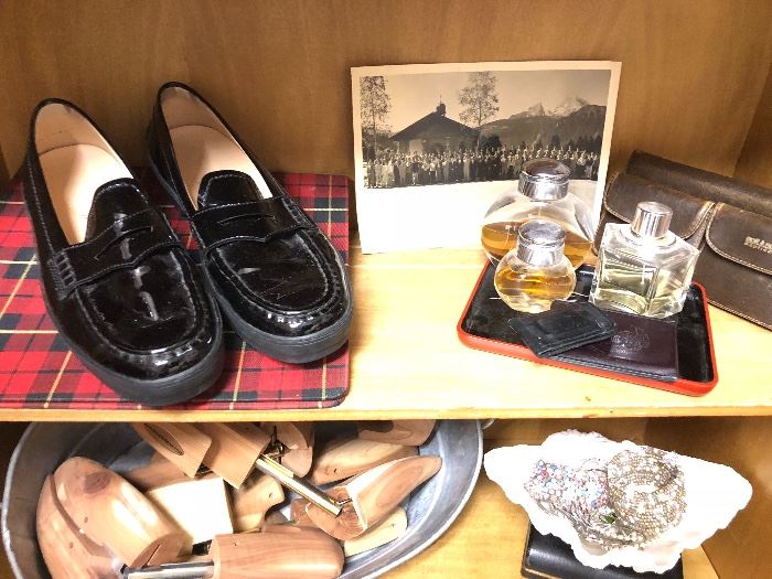 High styling and comfy ladies loafers and perfume 