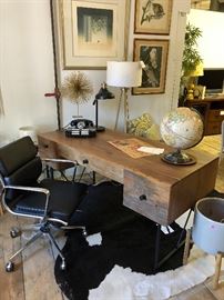 Atwood Desk from Crate and Barrel.  Looking for the perfect desk for your loft or office?  This one loves to foat a room, and is in terrific condition