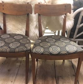 Couple of cute mid century Lane chairs recently recovered