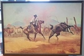 William Moyers Print on Canvas Framed