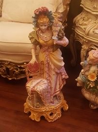 Italian female figurine over 2 ft tall