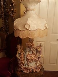 Capodimonte Italian porcelain lamps I have a pair of this
