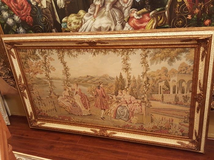 Extra large framed tapestry