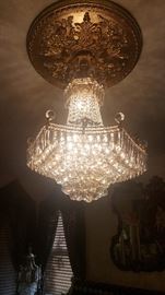 Large Swarovski crystal chandelier