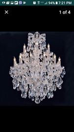 Real crystal chandelier very large