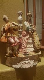 Capodimonte Italian porcelain statue figurine Musical