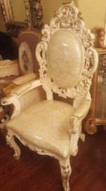 French provincial chair with gold leaf I have a pair of this chair
